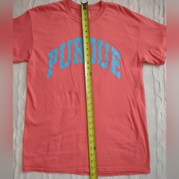 Coral and Blue Purdue College T-Shirt Sz. M - Picture 2 of 4